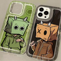 Cartoon Box Man Pattern Leather Soft Case for Xiaomi POCO X6 X5 X4 GT X3 NFC F3 F5 F6 Pro M5S M6 Pro 5G C65 13T 12T 14 13 12 Pro