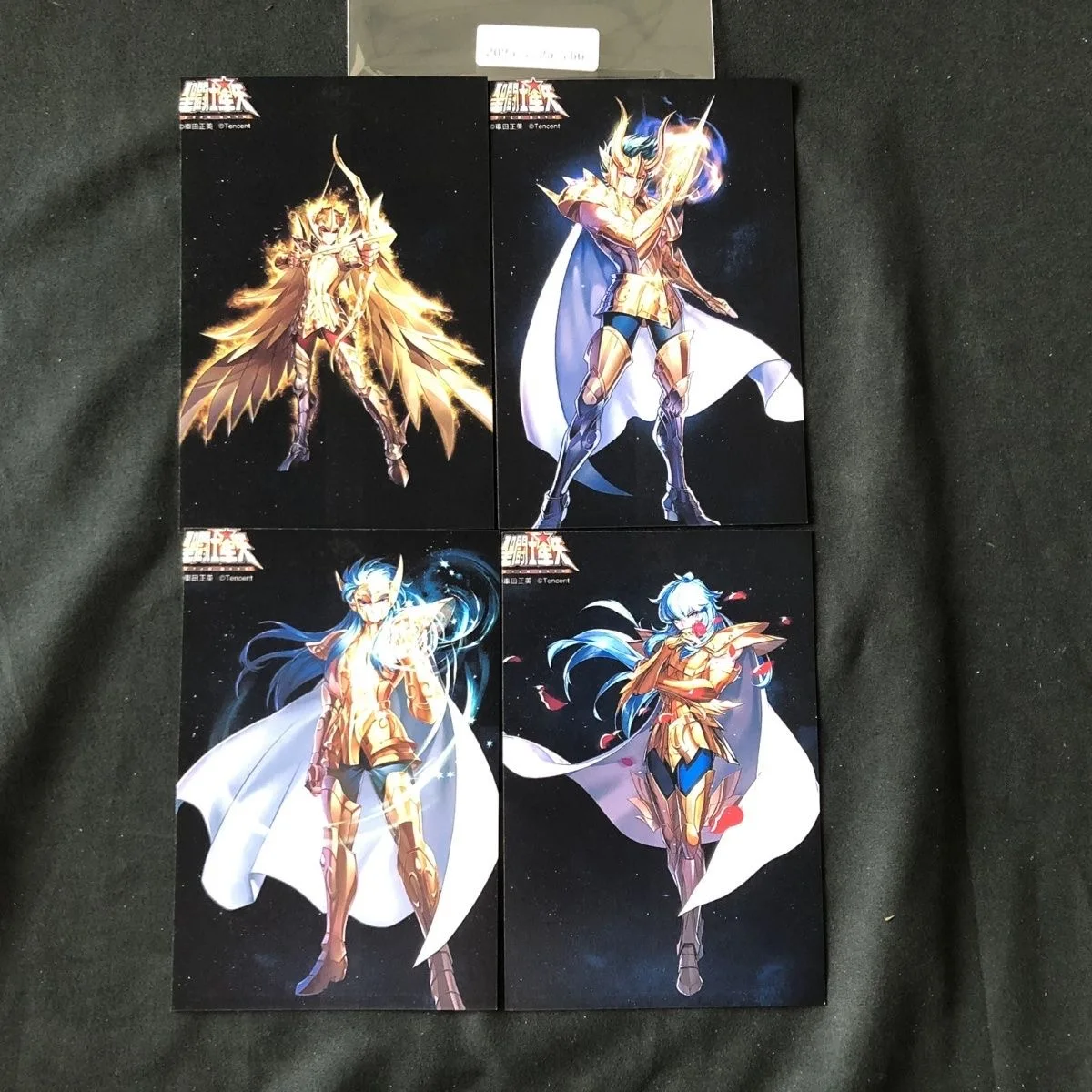 Saint Seiya Character Card Pearl Paper new version Postcards A set of 12pcs Gold Saint Knights of the Zodiac Mu Saga Shaka Milo