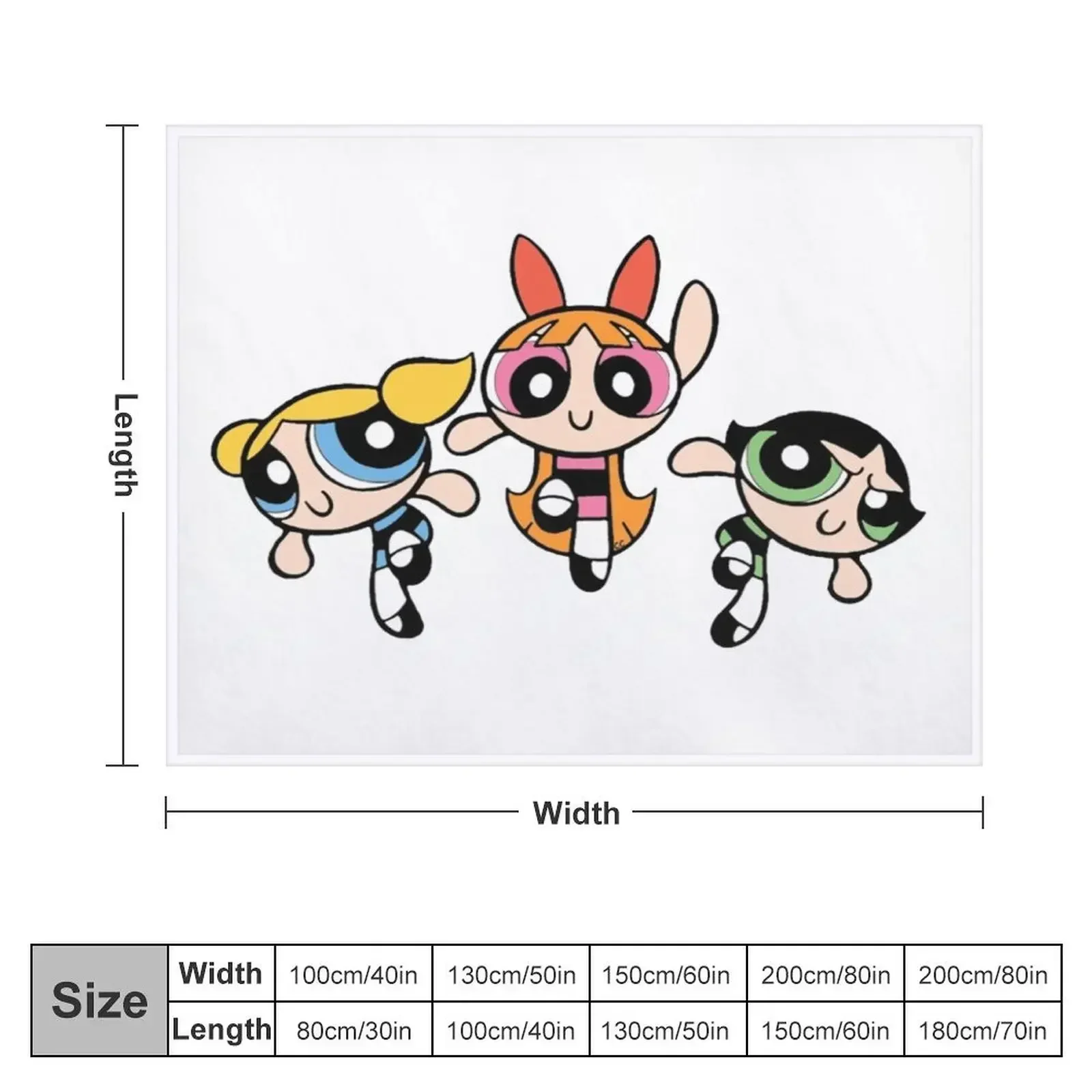 Powerpuff girls Throw Blanket blankets and throws heavy to sleep For Baby Blankets