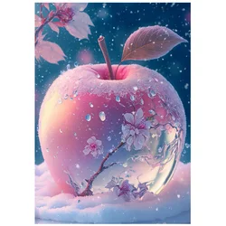 AB diamond cross stitch The plum blossom in the cartoon ice apple 5D DIY diamond embroidery rhinestone painting diamond painting