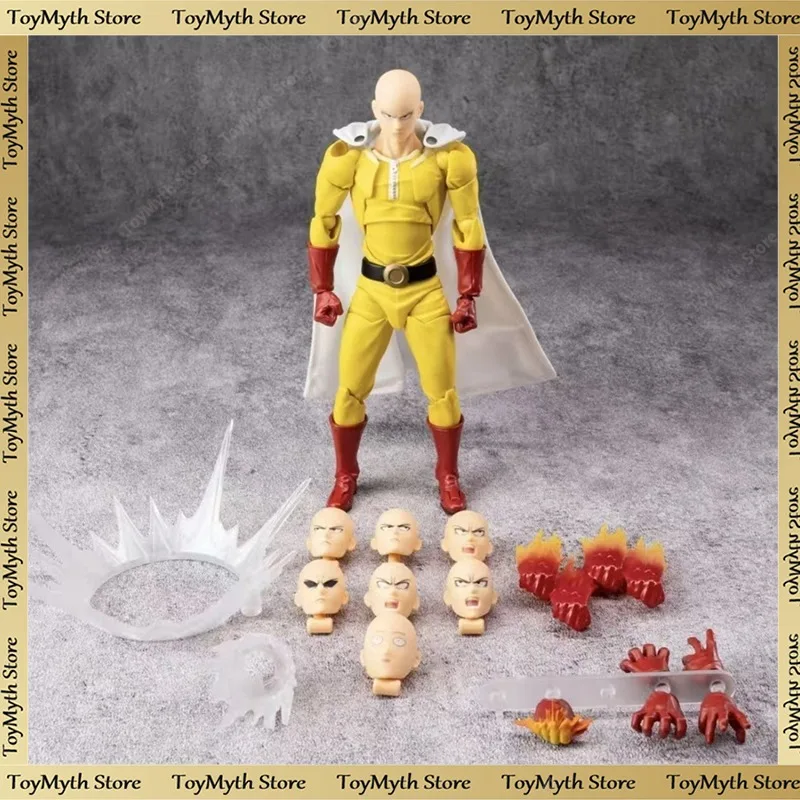 

One Punch Man Saitama Articulated Figure Special Edition Multiple Accessories Anime Collection Model Christmas Gift for Children