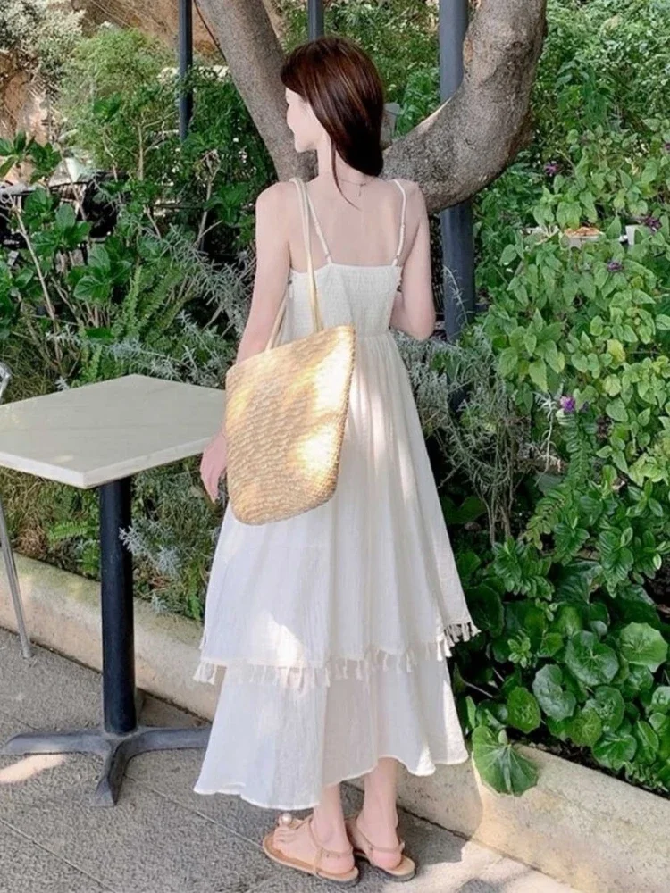 Boho Sundress Sleeveless Woman Dress Maxi Dresses for Women Slip Long Clothes Beach Vintage on Promotion Retro One Pieces Hot