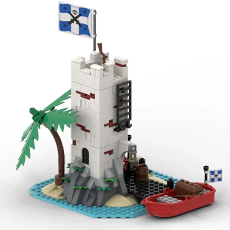 Technische Moc Bricks Castle Model Sabre Island Remake Modulaire bouwstenen Geschenken Speelgoed voor kinderen DIY Sets Assembleren