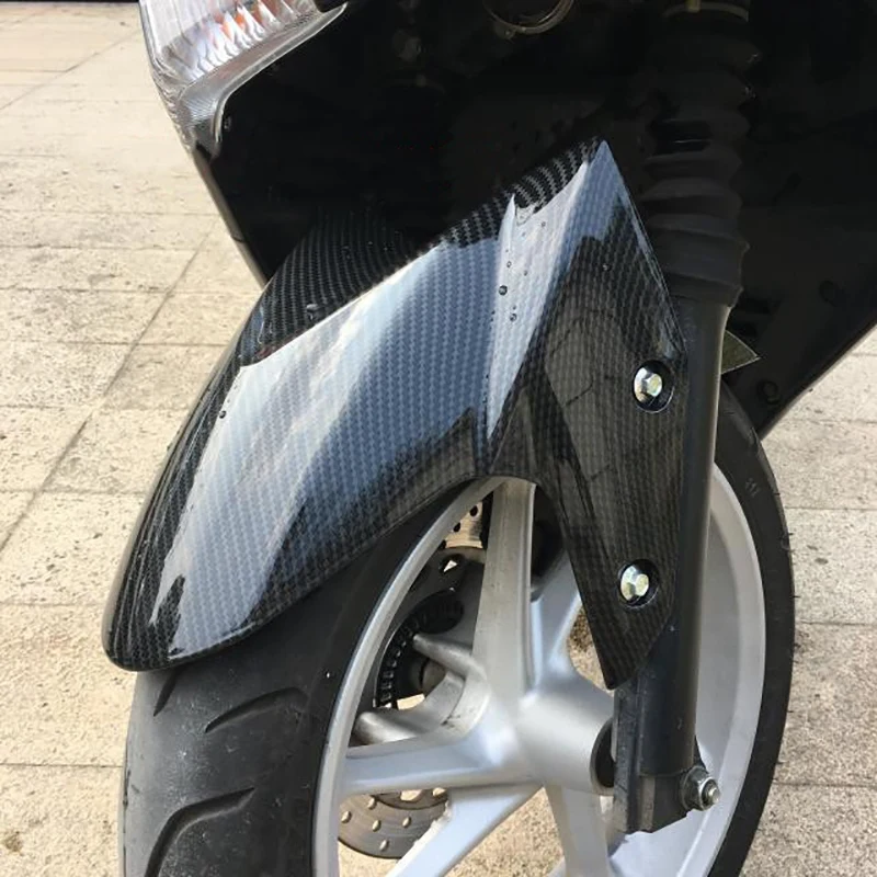 A30P-For NMAX155 150 2016-2019 Motorcycle Front Wheel Fender Mudguard Splash Guard Shield Carbon Fiber Accessories