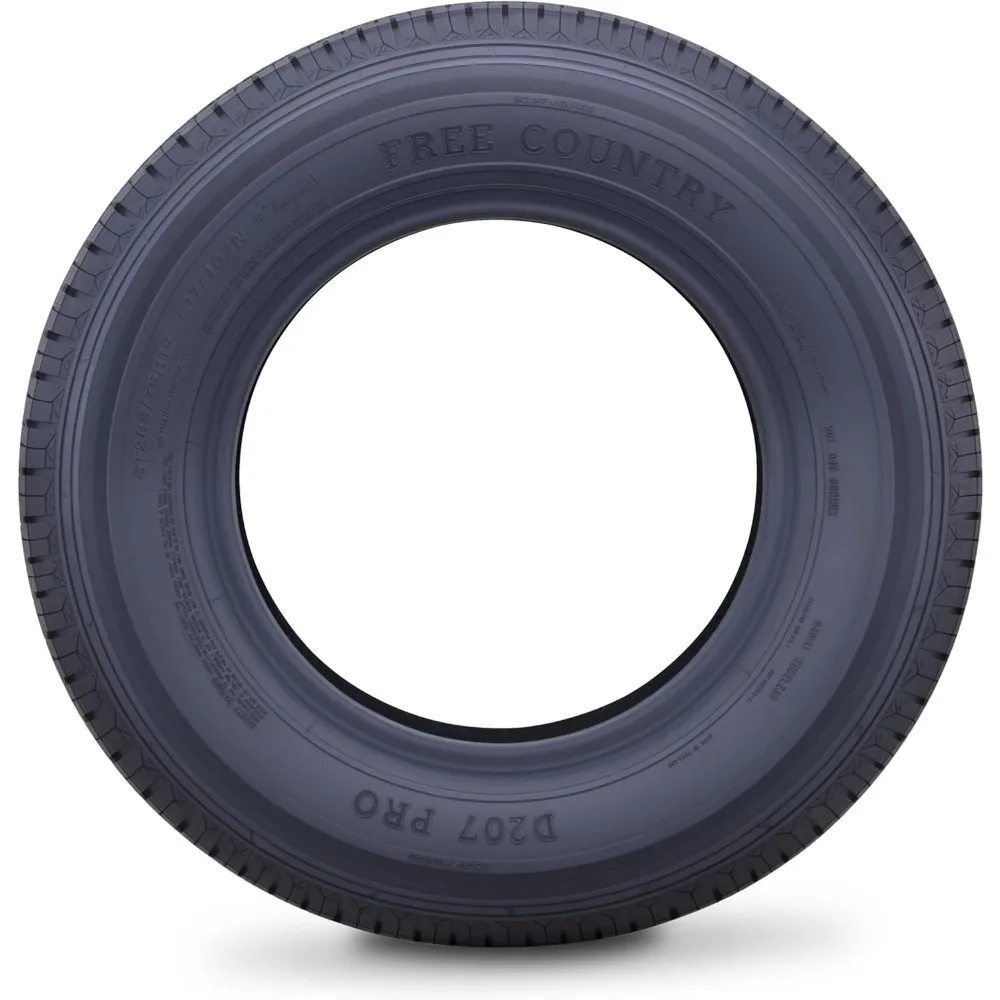 إطارات المقطورة ST205 75R15 نطاق تحميل 8 طبقات D شعاعي بحزام فولاذي مع واقي من الجانب