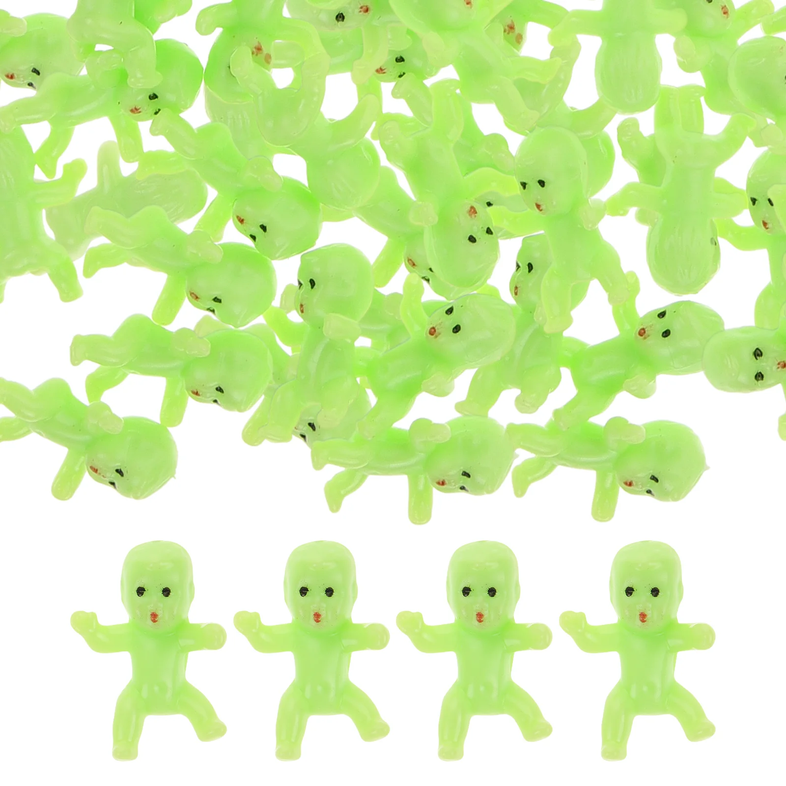 

50Pcs Mini Plastic Babies Small Realistic Plastic Babies for Baby Shower Party Favor Cake Decoration Supplies Baby Bathing Toys