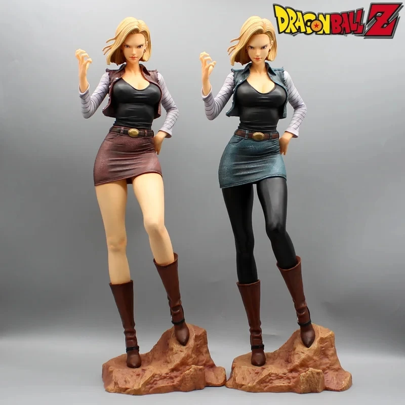 

Dragon Ball Z Anime Figures 44cm Android 18 Figurine Pvc Dbz Statue Sexy Collectible Model Ornaments Decoration Toys Kid Gifts