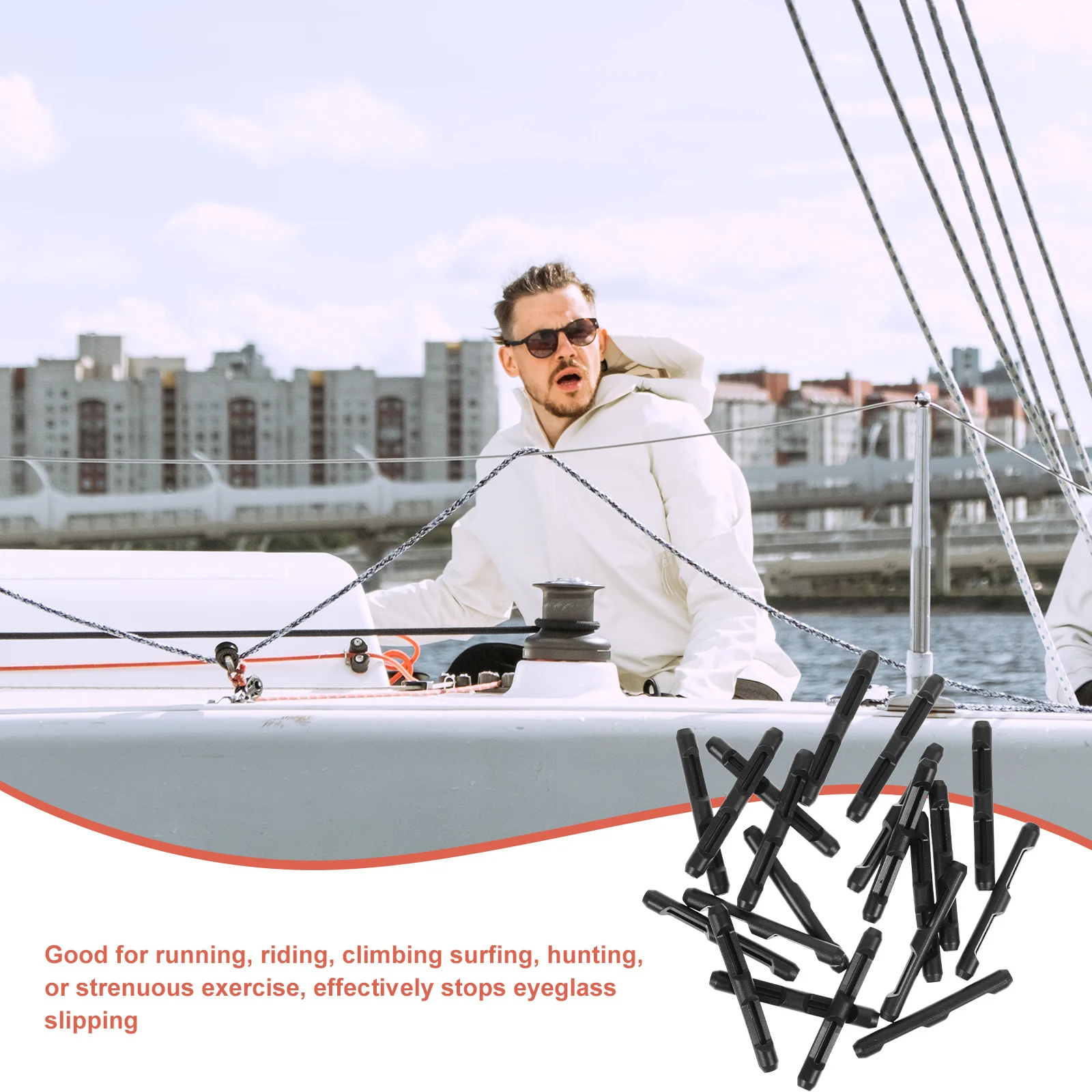 Anti-Slip Glasses Hooks Silicone Eyeglass Grips For Sports Running Cycling Climbing Surfing Hunting Children Eyewear Leg