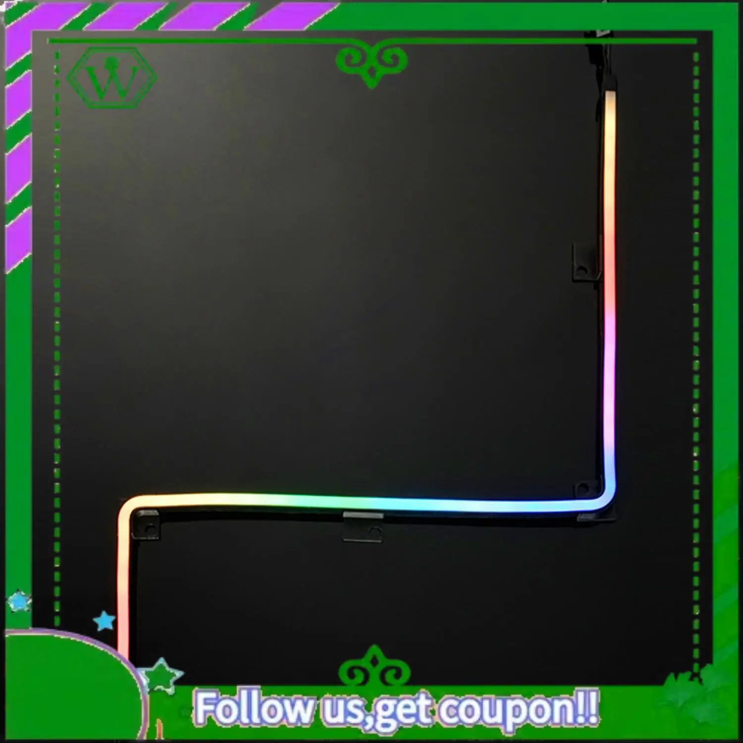 

ABIK-1X PHANTEKS M5 Световая лента ARGB Неоновый корпус компьютера Украшение Светодиодная лента 5 В 3-контактный разъем AURA 550 мм и 2 шт. 400 мм