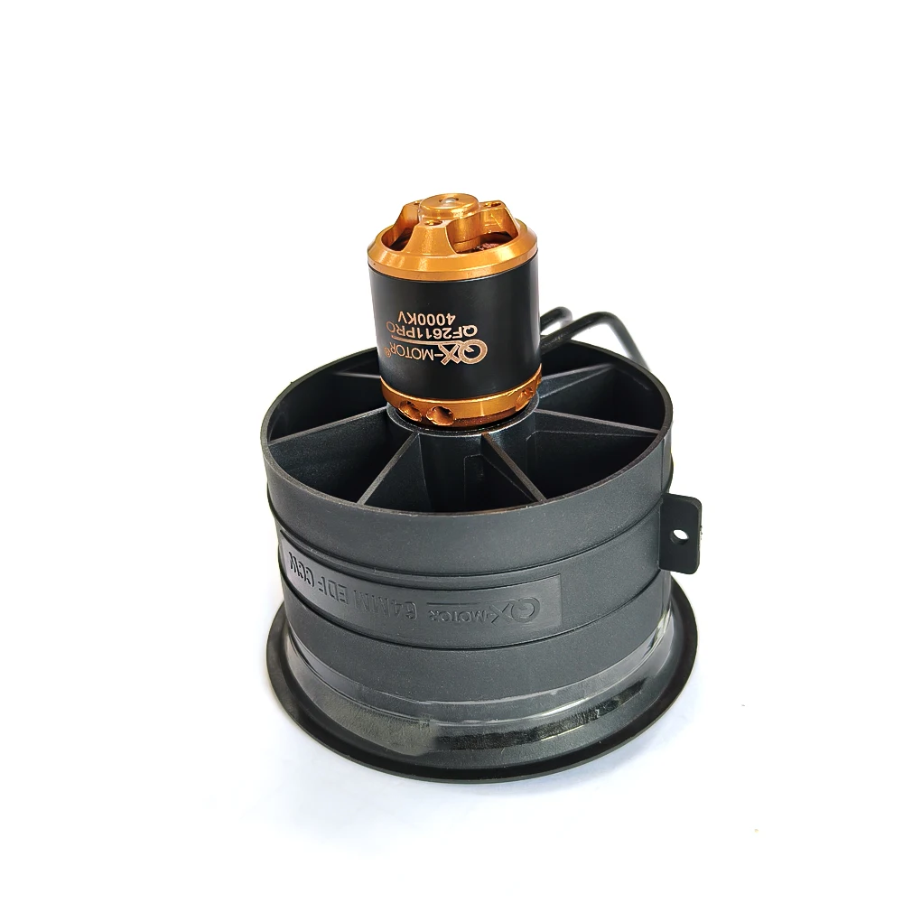 وحدة QX-MOTOR 64mm 5Blade EDF مع محرك QF2611PRO بدون فرشاة 40A 60A ESC لطائرة هليكوبتر RC بدون طيار
