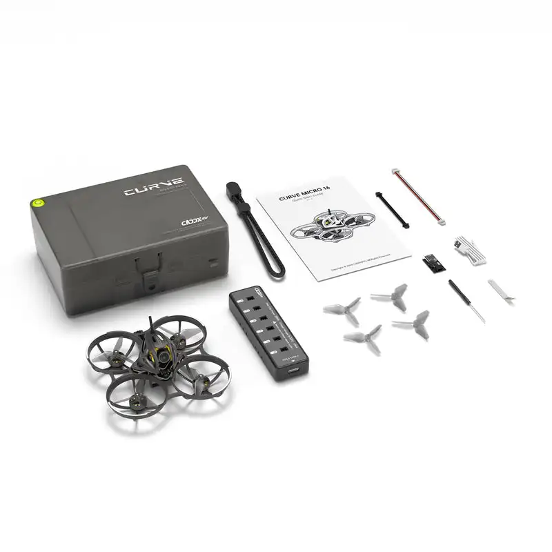CaddxFPV Curve Micro 16 HD Tiny Whoop,48g Lightweight Injection‑Molded Frame 1S HD FPV Quad with Live Audio
