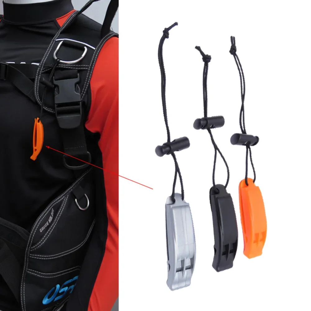 1 шт. безопасный свисток с зажимом для лодки, кемпинга, пешего туризма, охоты, подводного плавания, наружный сигнал о выживании и спасении