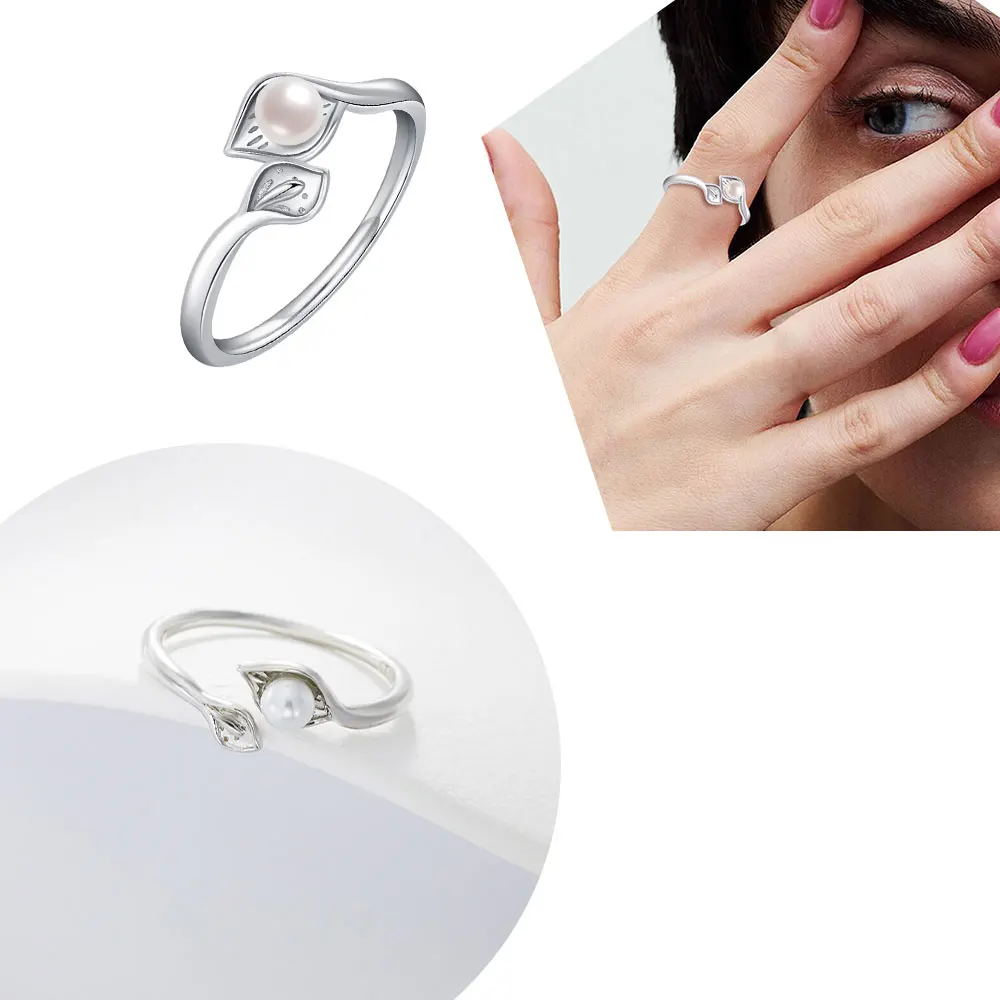 Women's Adjustable 925 Sterling Silver Animal Hoop Ring