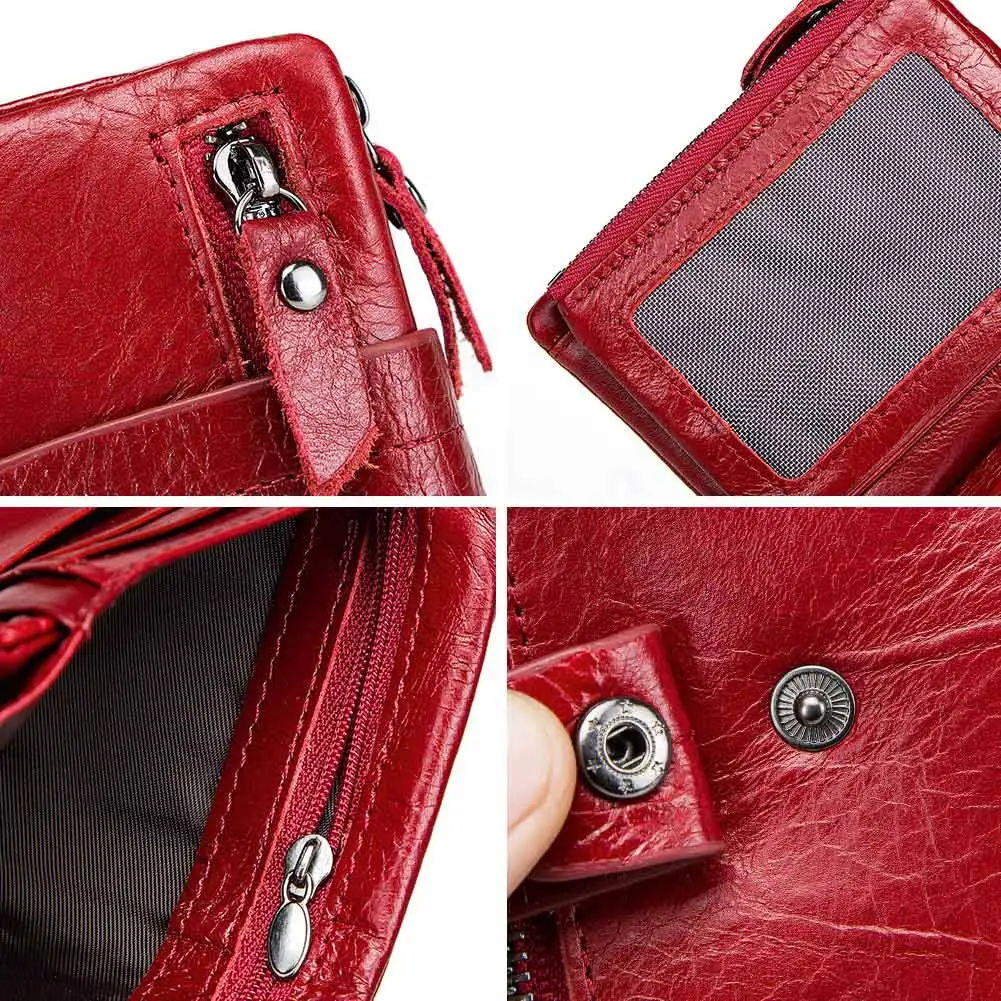 Genuine Leather Women Wallet for Coin and Card High Quality Small Female Clutch Handy Purse Fashion Ladies Walet Luxury Brand