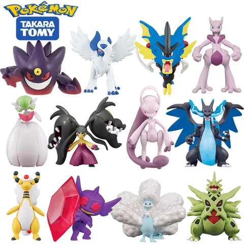 TOMY – figurine originale Pokemon Mega Altaria Gardevoir Charizard X Mawile, jouets Anime Mega Mewtwo, modèle de collection, poupées cadeaux pour enfants