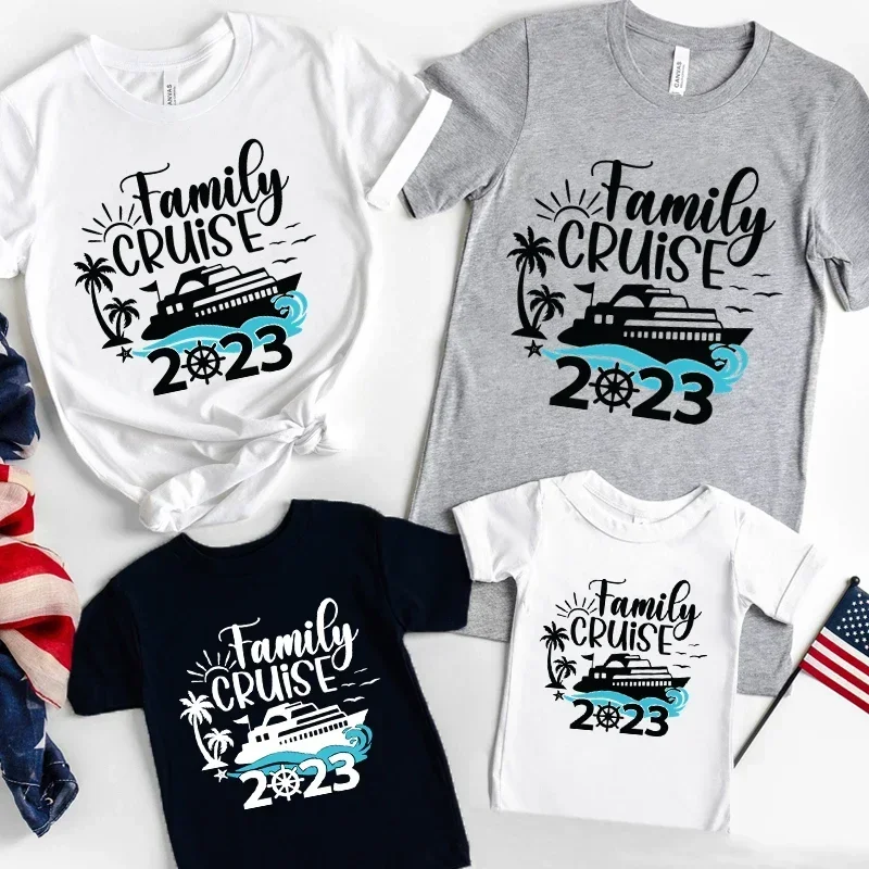 T Shirt New Family Vacation Tshirts Summer Matching FamilyOutfits Dad and Son Mommy and Daughter Family Look