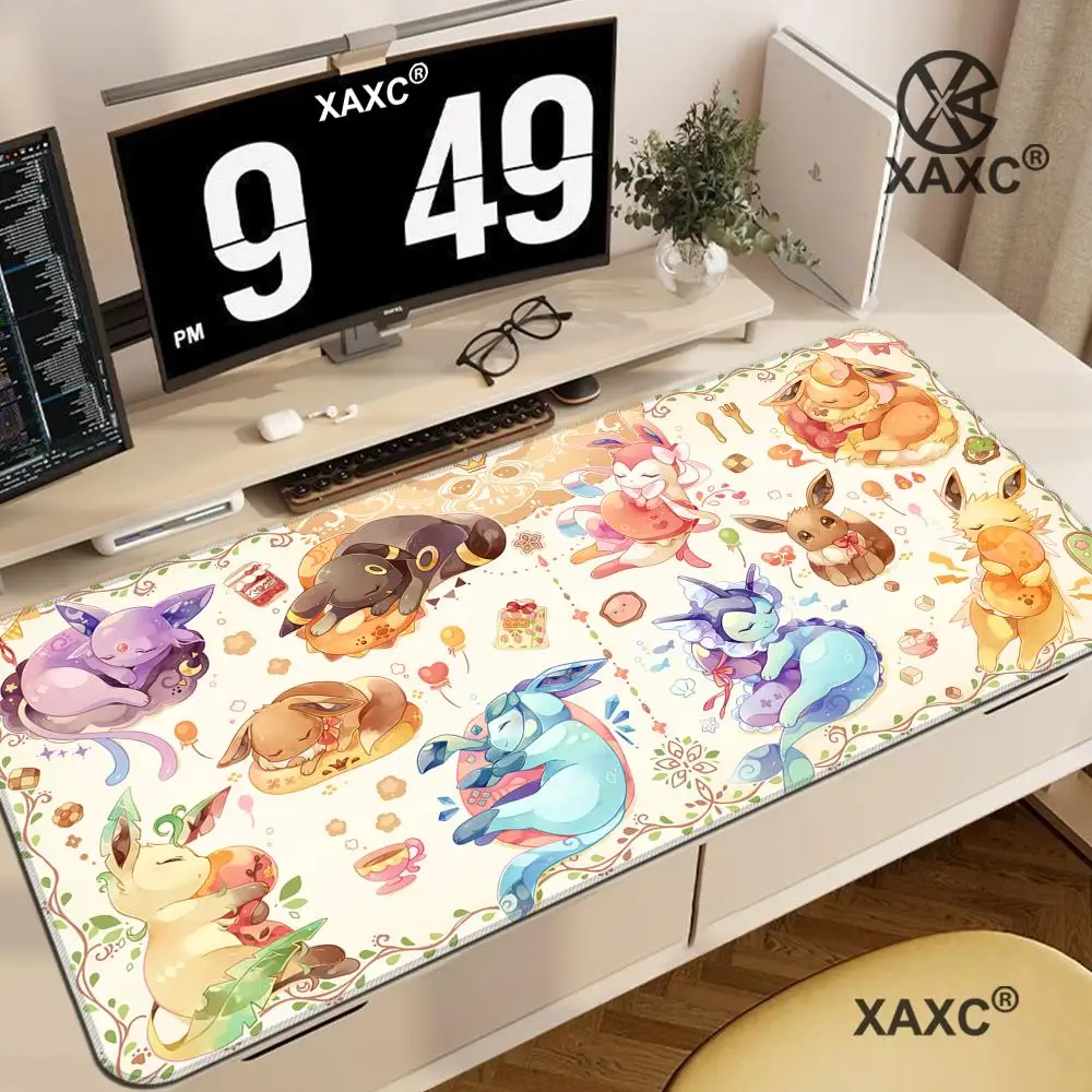 

Cute Pokemon Kawaii Mouse Pad Anime Gaming Computer Mausepad 1000x500mm Desk Mat Table Pads Mousepad PC Accessories Keyboard Pad