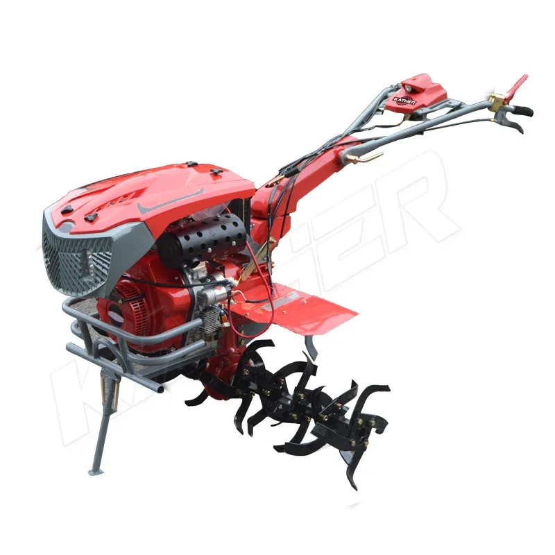 Agricultural Machinery Farm Use Cultivation Land Rotary 5hp7hp 9hp 13hp Mini Tiller Cultivator Hoe Power Weeder Walking Tractor