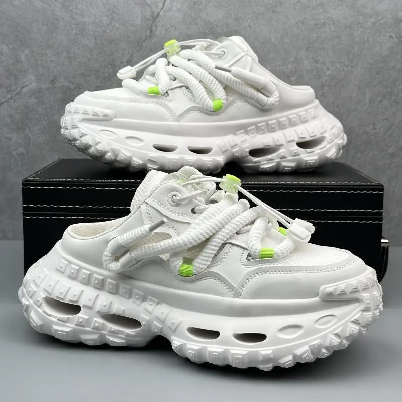 

Мужские летние дышащие слипоны Sports oes Lazy Scissors Head f Тапочки без каблука Trendy oes Pauabrlie Wave Pattern