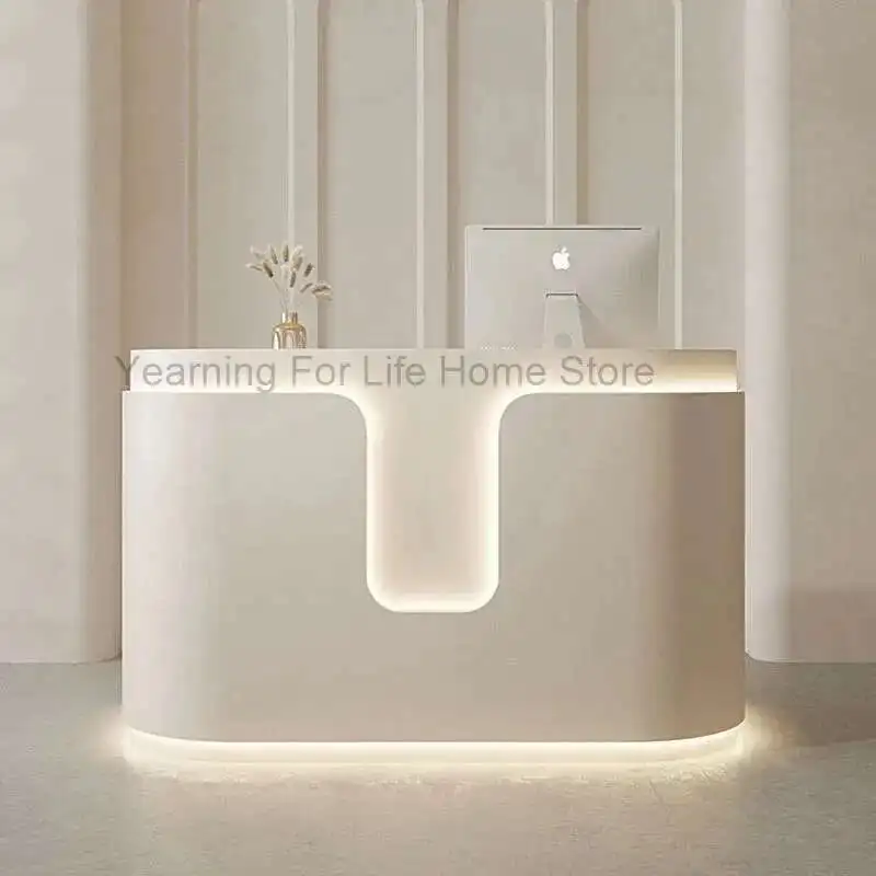 

Italian Style Designer Reception Desks Modern Clothing Store Beauty Salon Reception Desks Simplicity Furniture Receptionen HBRD