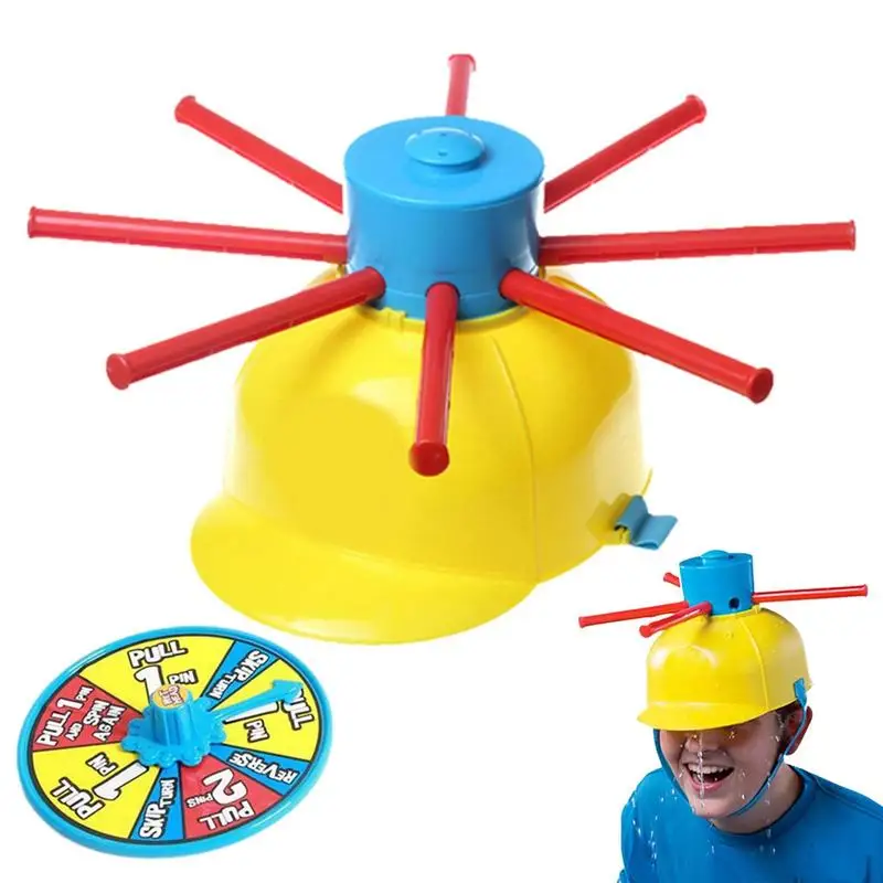 Tricky Wet Hat Toy Funny Kids Toys Challenge Head Toys Summer Water Roulette Game Whole Toys Prank Toys Family Party Jokes Games