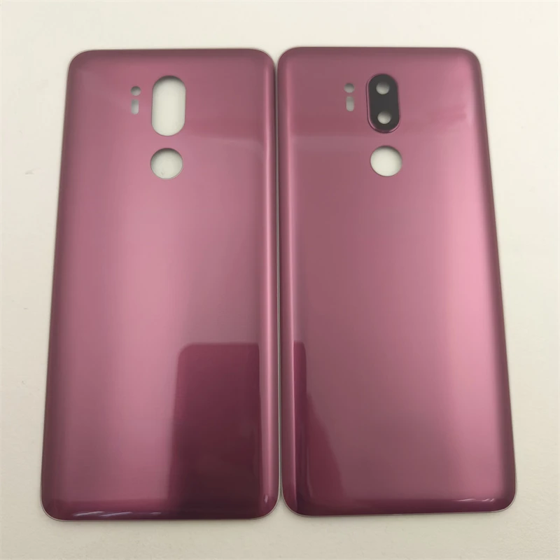 Задняя крышка батарейного отсека, задняя панель, корпус для LG G7 ThinQ G710EM, Крышка батарейного отсека с заменой объектива камеры