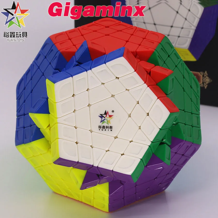 YuXin Megaminx HuangLong 매직 퍼즐 큐브, 5x5 Megaminxeds 12 면체 큐브, Gigaminx 장난감