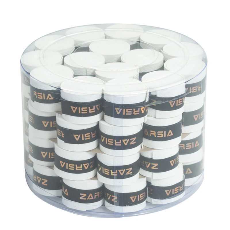 60Pcs ZARSIA Tennis Overgrip Bucket Pack, Perforated Anti-slip Sweat Absorbing Racket Grip Tape for Tennis Pickleball Paddle