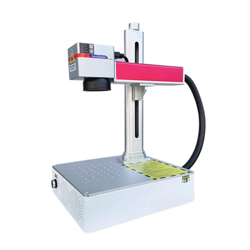 Disassembled LY Desktop Mini Fiber  Nameplate Marking Machine 20/30W Engraver Engraving Compatible Upgrade Rotation Axis