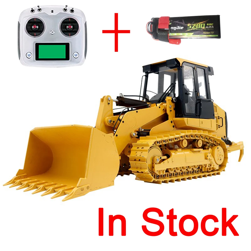 New 1/14 RC Hydraulic Bulldozer Model 963D Metal Crawler JDM 188 Forklift Model Toy