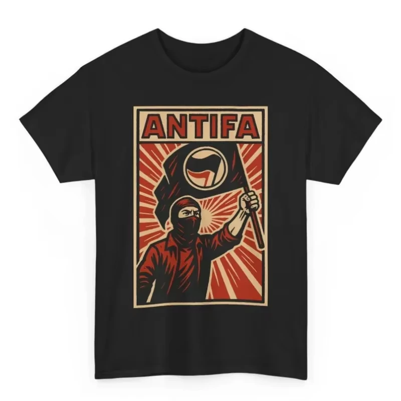 Camiseta de algodón de verano Antifa, camiseta gráfica de propaganda Unisex, estilo soviético, antifascista, novedad de 2026
