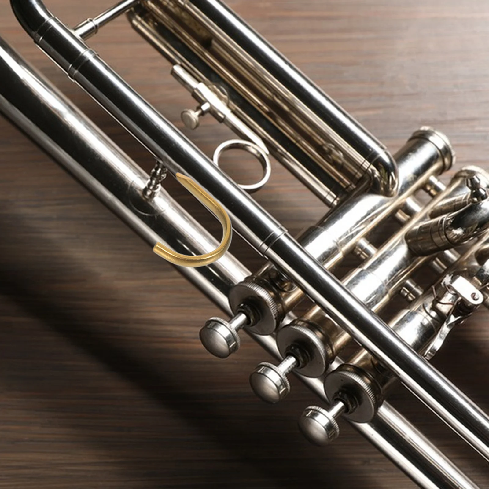 

Down-tuning Small Thumb Hook Holder Replacement Trumpet Accessories Finger Slide Support Mouthpiece Golden Valve