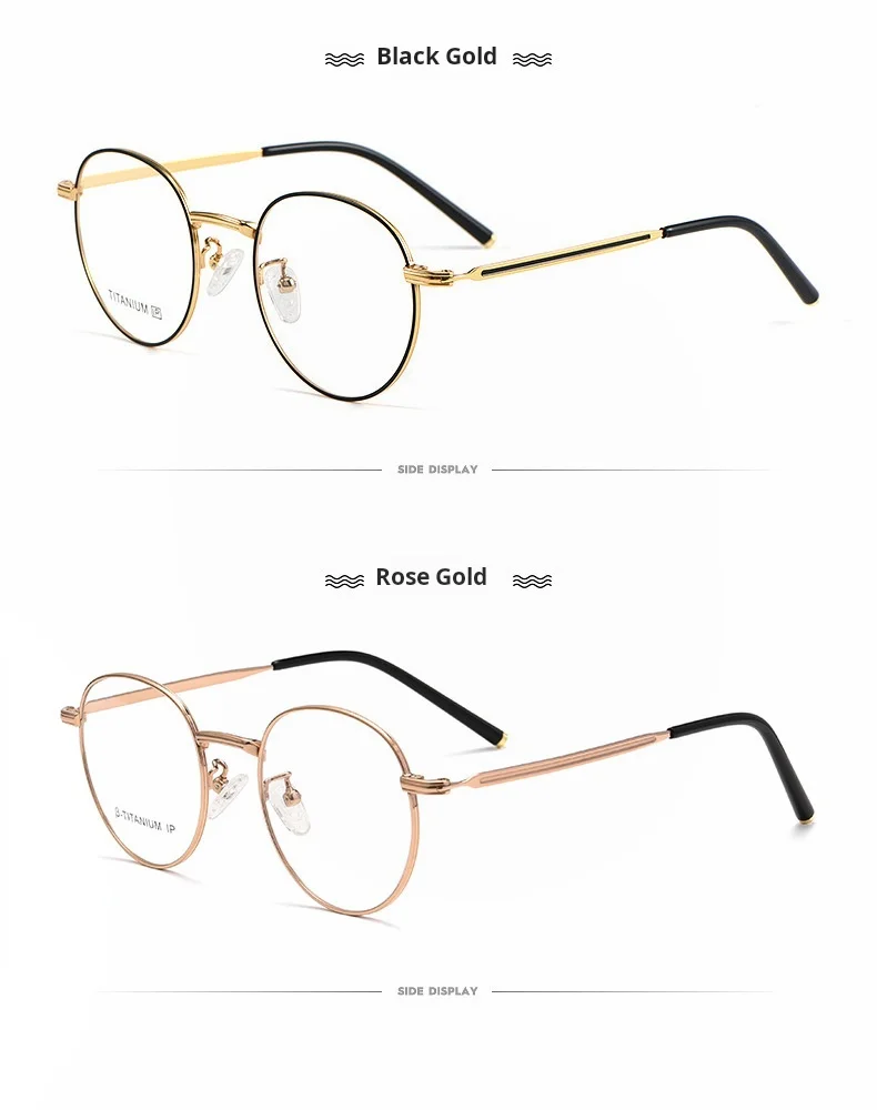 YIMARUILI Retro Runde optische Brillen für Herren und Damen, blaues Licht blockierend, UV400, entspiegelt, Rezeptbrille – Detail 12
