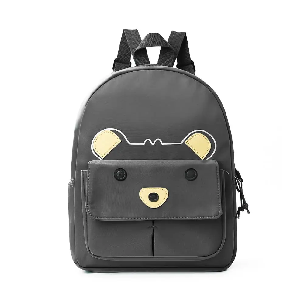 

Сумка на плечо из полиэстера с изображением медведя, однотонная, моющаяся, универсальный рюкзак, школьный рюкзак большой вместимости для студентов и детей