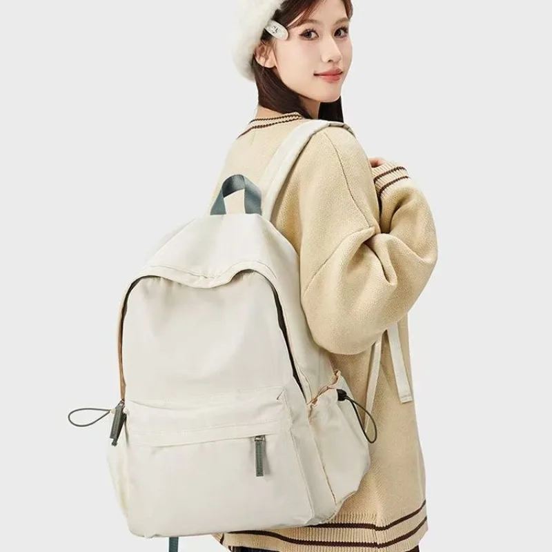 Large Capacity Backpack Simple Female College Student Business Travel Computer Backpack Junior High School Student Backpack Male