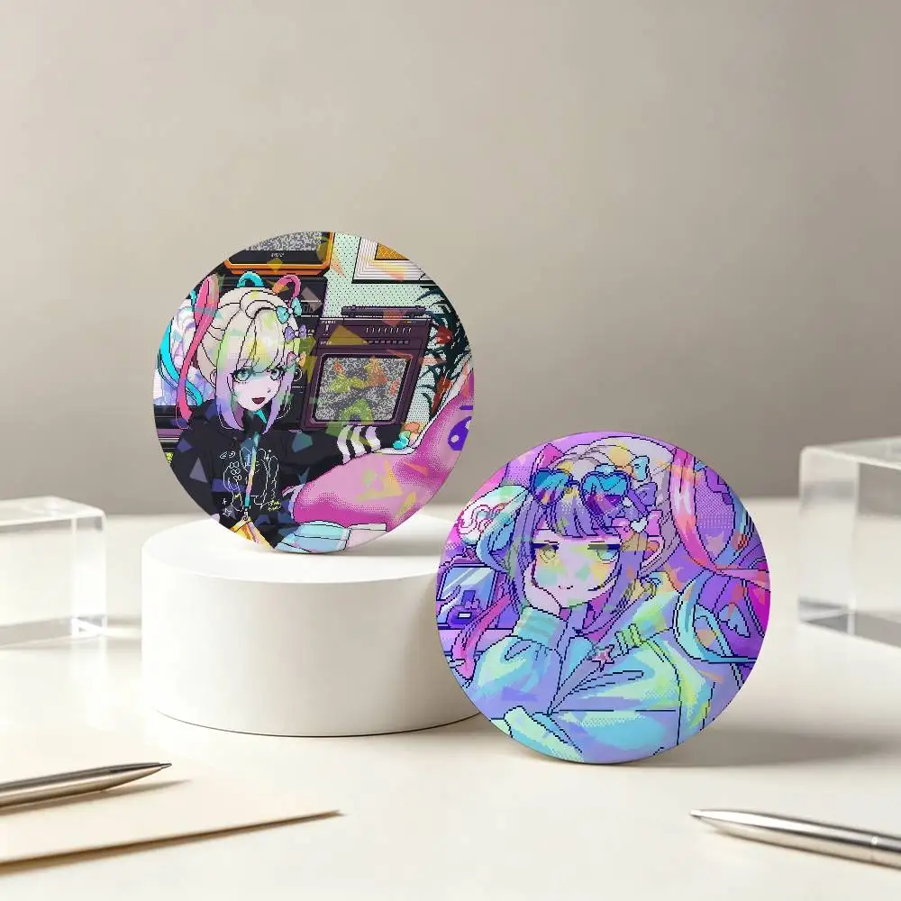 N-Needy Girl Overdose Adventure Game Backpack Pin Hat Pin Jacket Accessory Bag Decor Clothing Ornament Fashion Accessory