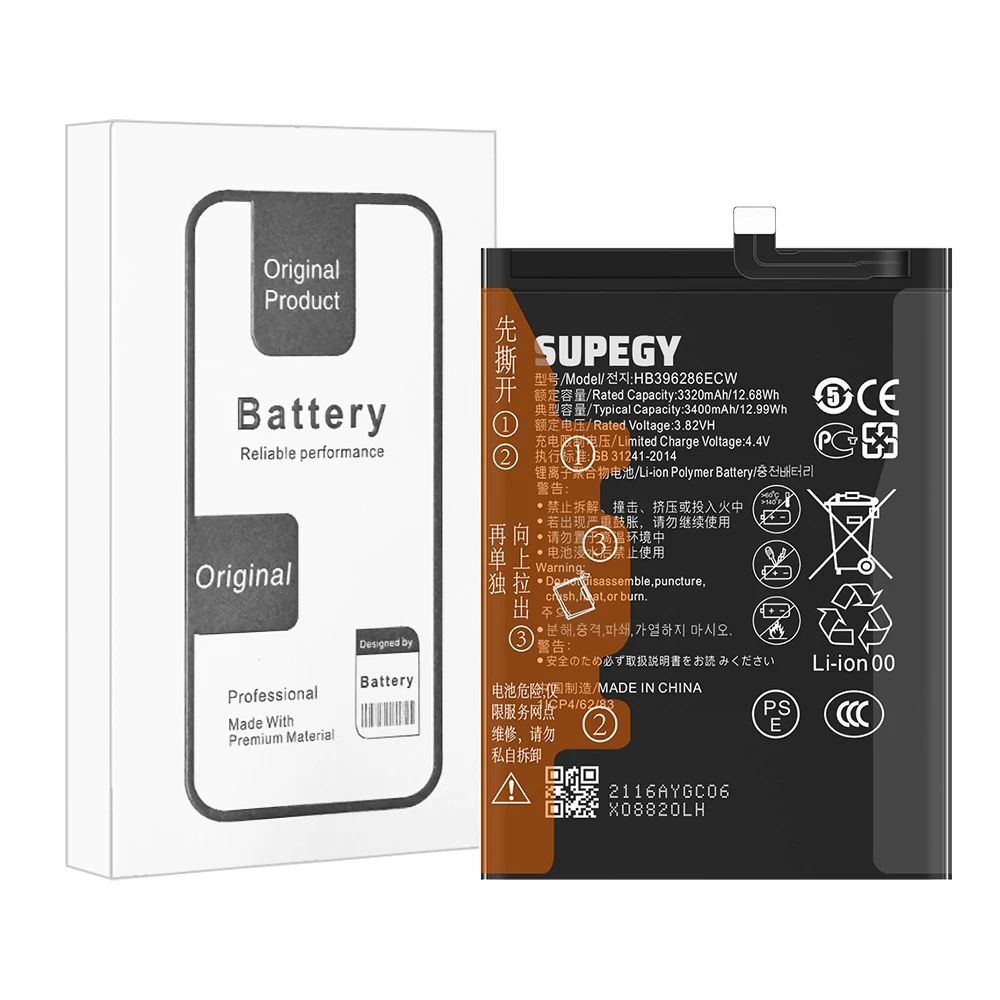 100% New Battery HB396286ECW For HUAWEI Honor 10 Lite 10i  20i P Smart 2020 P Smart Plus 2019 P20 Battery + Free Tools