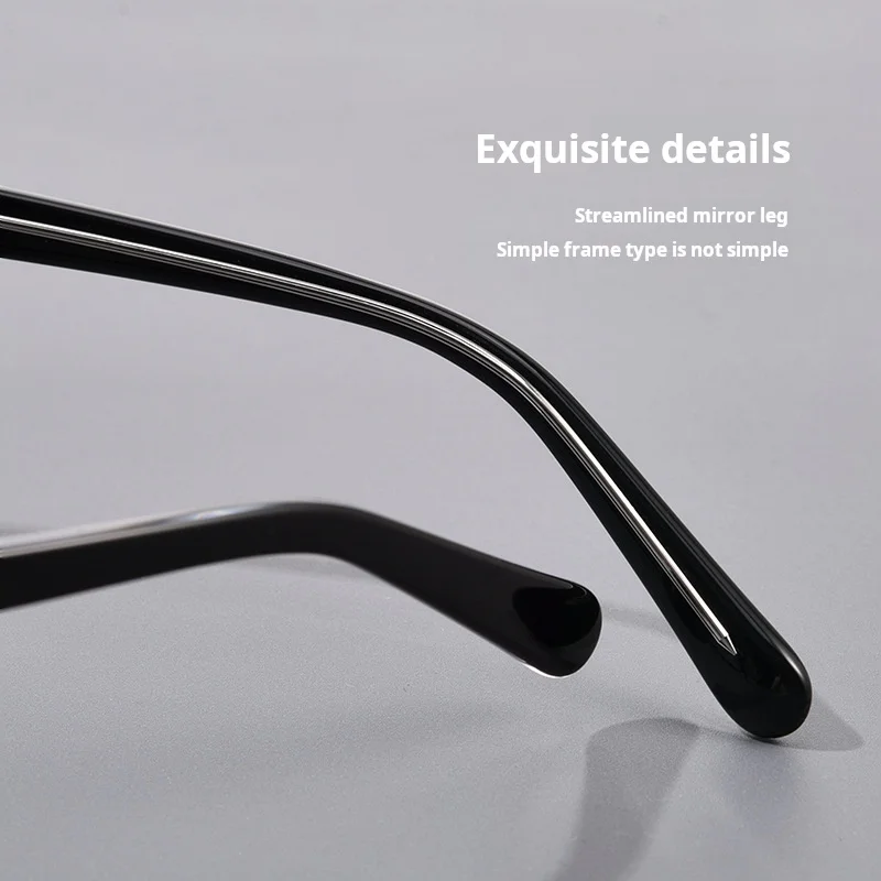 TFTB Luxury Retro Acetate Men and Women Glasses Fashion Trend Eyewear Square Round Optical Prescription Eyeglasses Frame 139mm - Image 5