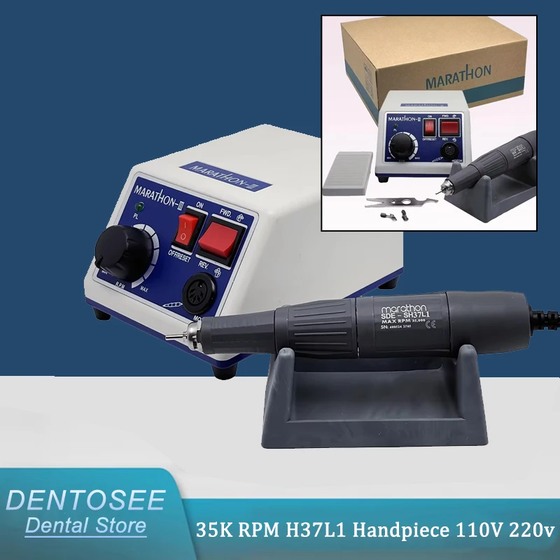 

Dental Lab Electric Micromotor N3 + 35K RPM Handpiece H37L1, 110V/220V, for Precision Dental Procedures