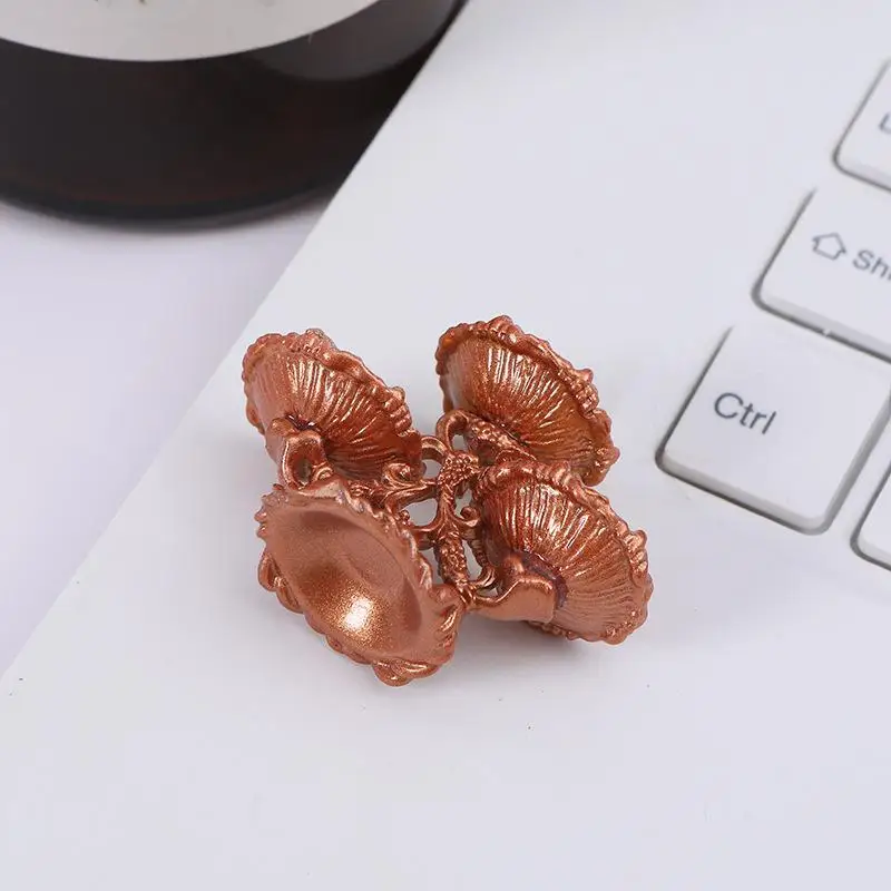 จานผลไม้จิ๋วสำหรับบ้านตุ๊กตา สไตล์เรโทรสุดหรู ของตกแต่งห้องนั่งเล่น ของเล่นจิ๋วสำหรับตกแต่งฉาก