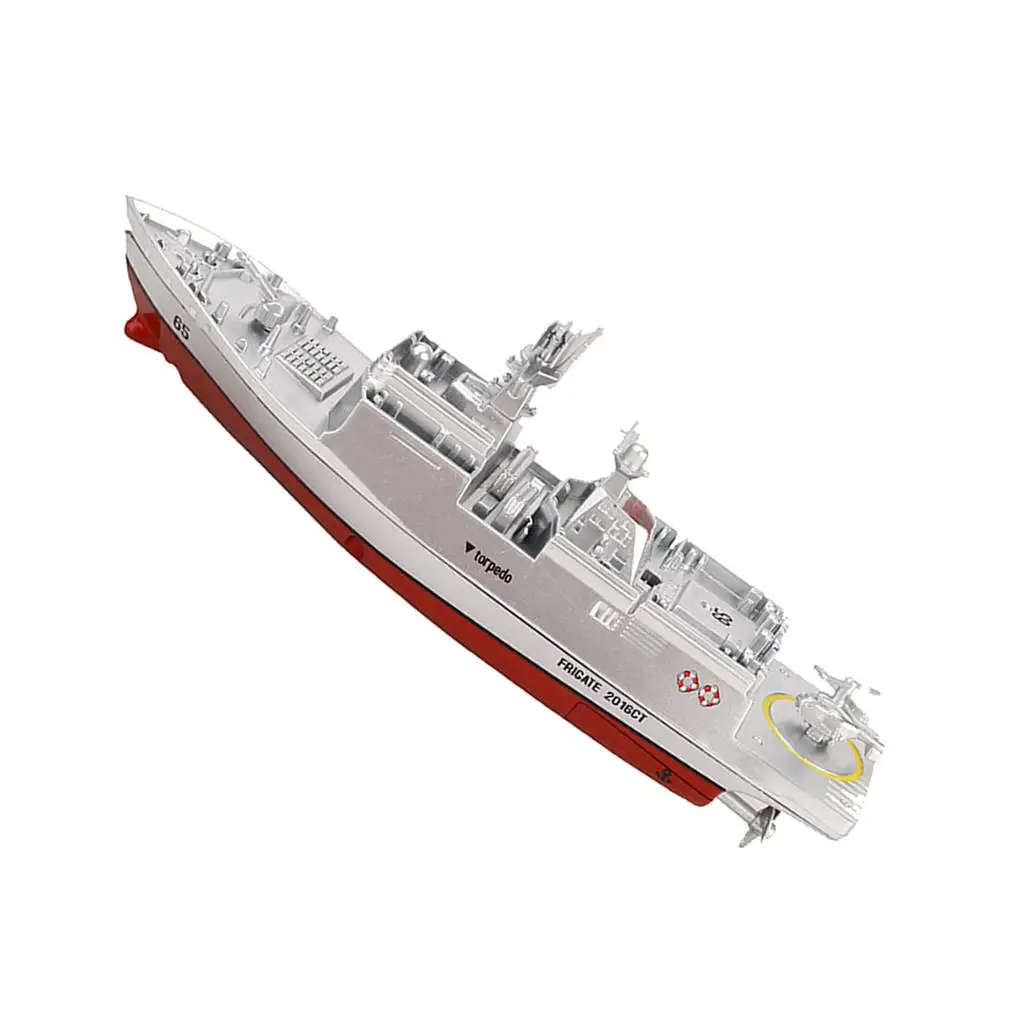 Giocattolo micro barca RC per motrice d'acqua telecomandata FRIGATE Navy.4GHz