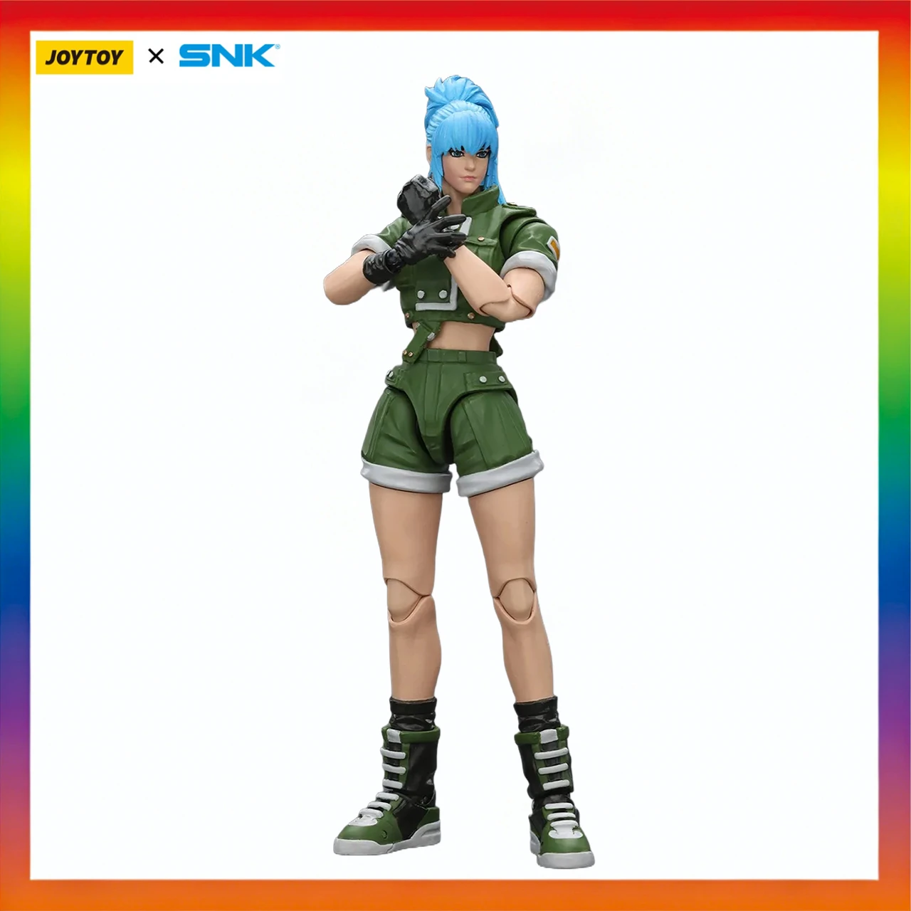 

Original JOYTOY 1/18 Action Figure KOF '98UMIkari Warriors TeamLeona Heidern Toy Model Gift