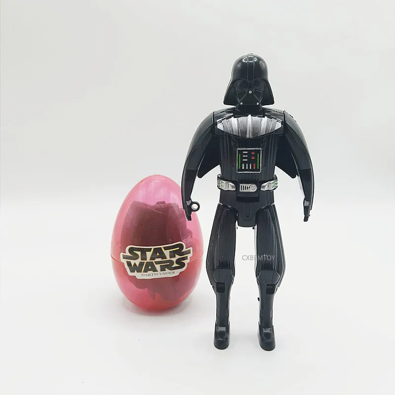6 stks/partij Star Wars Figuur PVC Model Pop Darth vader Stormtrooper R2D2 Vervormd Ei Speelgoed Gashapon Collectie Speelgoed Voor Jongens