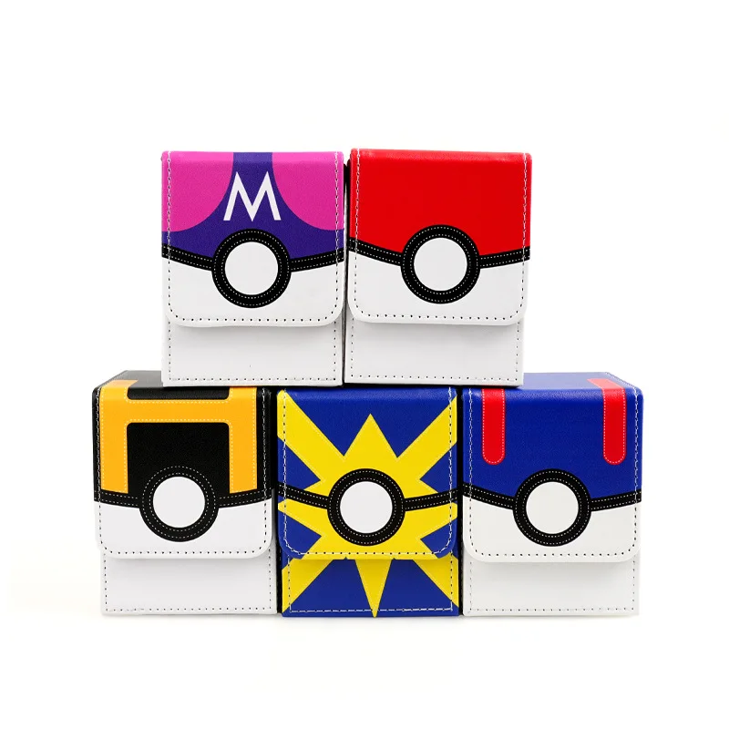 Pokemon Card Deck Storage Box PTCG Board Games magic Commander deck box mtg Card Carrying Organiser Case Trading for tcg sleeves