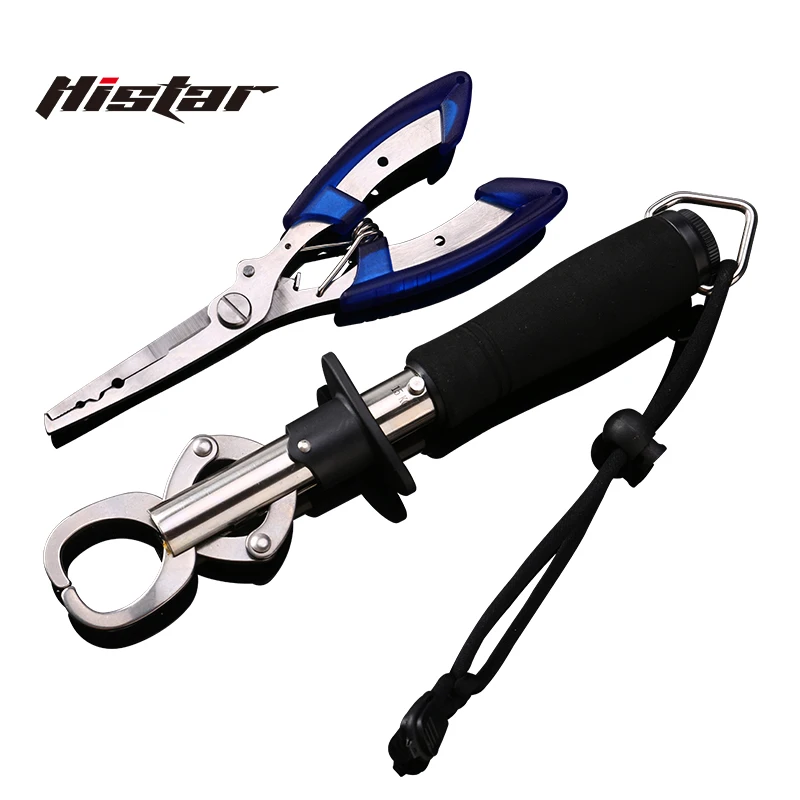 

HISTAR Strong Stainless Steel Grip and Plier Anti Saltwater Durable Portable Sharp Blade Weight Scale Fishing Tool Accessories