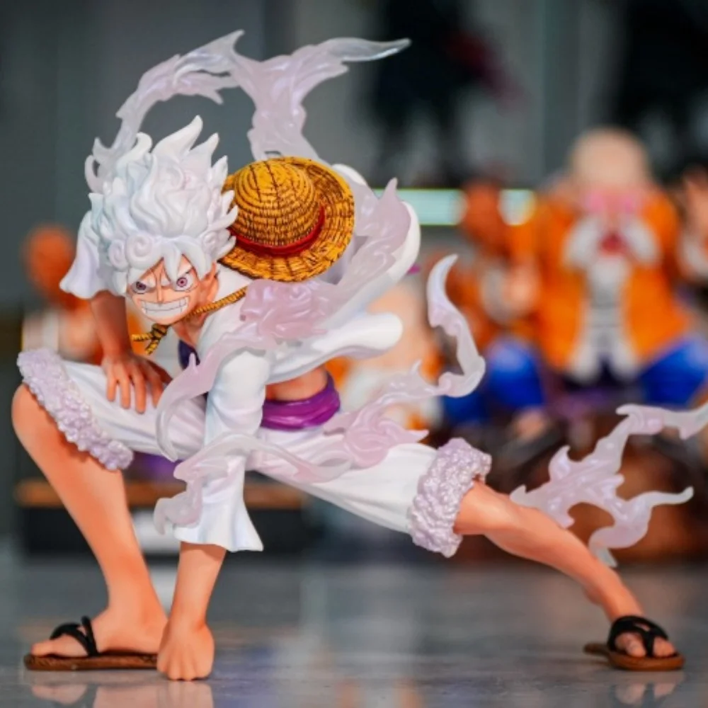 

Аниме-фигурка One Piece Monkey·D·Luffy GK Sun God Nikka Fifth Gear Eight Times Lens, коллекционная модель из ПВХ, 16 см