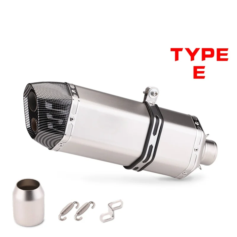 Slip on 51mm motorcycle exhaust system muffler modified tube middle connection for duke 125 250 390 rc390 2017 18 19 2020 years