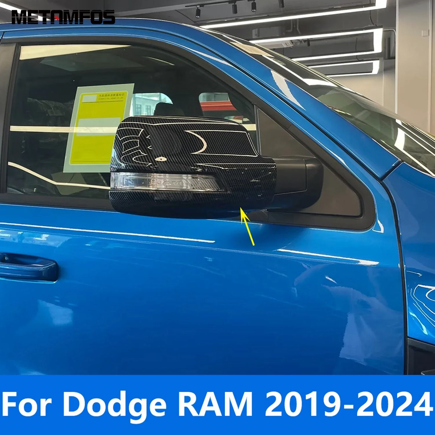 

Накладка на боковое зеркало заднего вида для Dodge RAM 2019 2020 2021 2022 2023 2024, защитная крышка из углеродного волокна, аксессуары, Стайлинг автомобиля