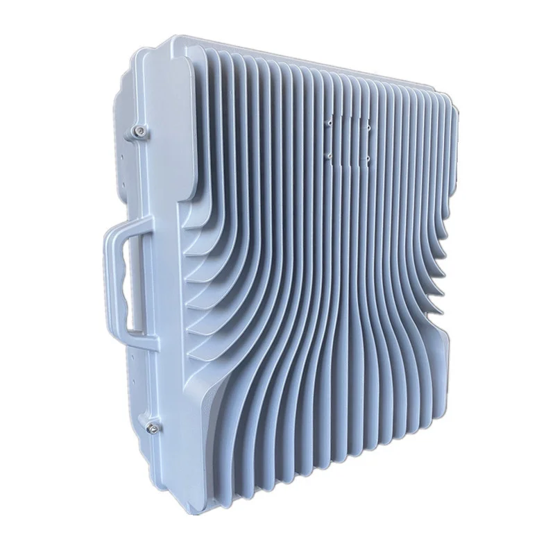 YC5G-250W Anti-Drone Box Manufacturing IP67 Security Box Wifi Ribbed Steel Sheet Aluminum Case For Directional Antenna