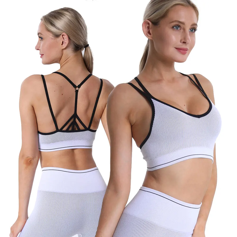 

Seamless ribbed Yoga sportswear Fitness clothing gym fitness underwear for women